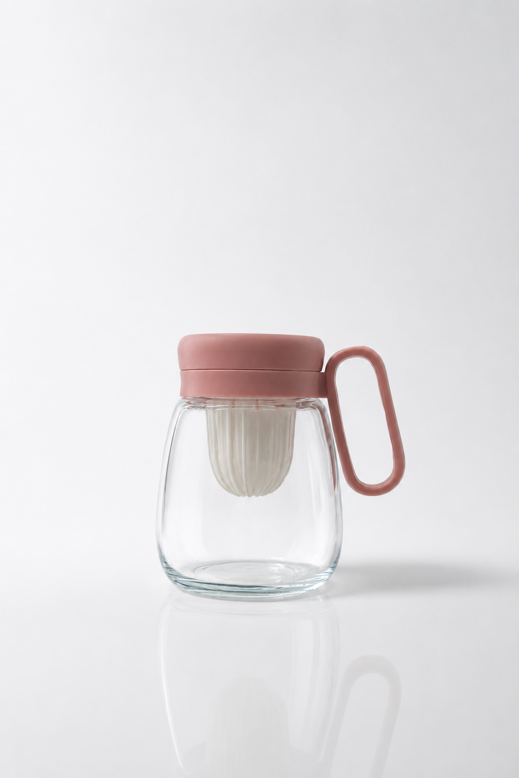 Squeezer Jar with Pink Silicone Handle Lid